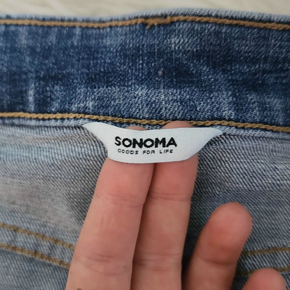 Sonoma skirt women's size 12 denim jean - Picture 6 of 6